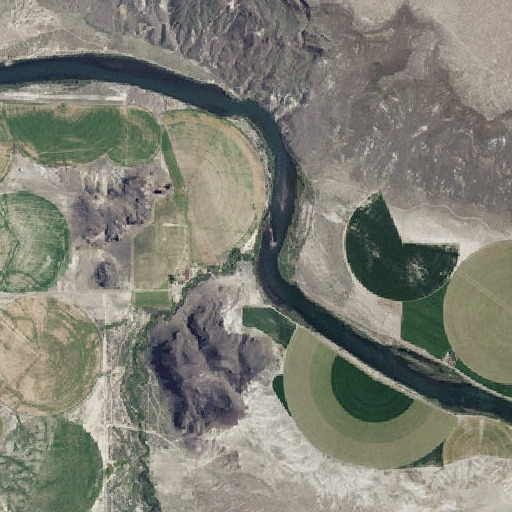 Aerial imagery of Castle Creek, ID