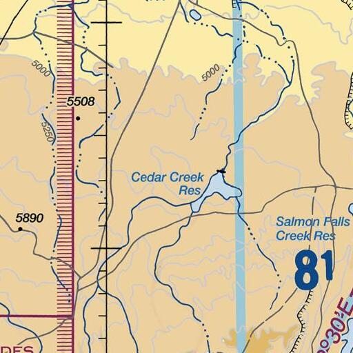 FAA VFR chart of Cedar Butte, ID