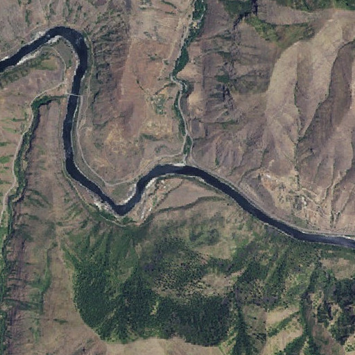 Aerial imagery of Cooper Bar, ID