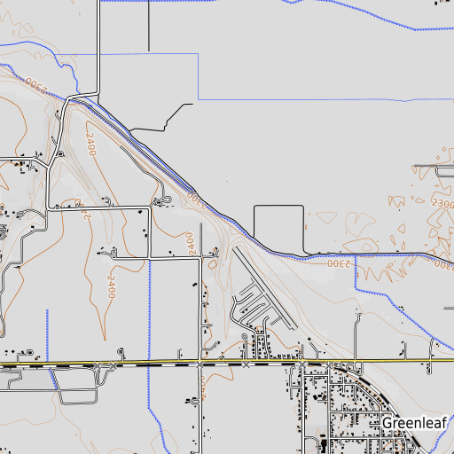 OpenTopoMap map of Dixie Gulch, ID
