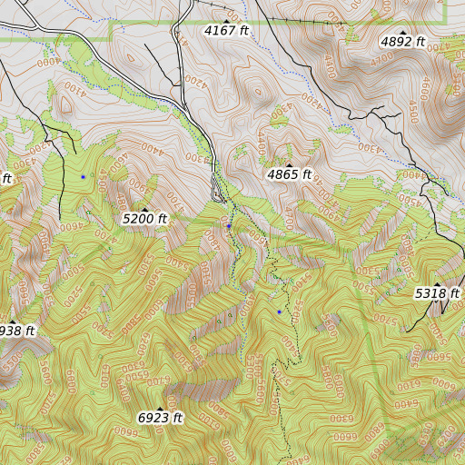 OpenTopoMap map of Florida Dam, AZ