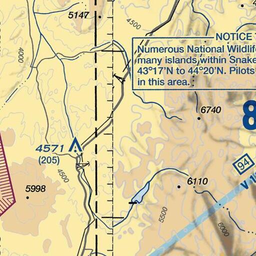 FAA VFR chart of Juniper Spring, ID