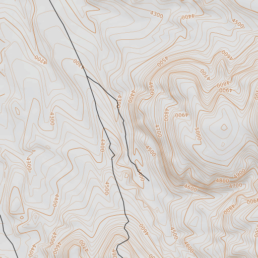 OpenTopoMap map of Juniper Spring, ID