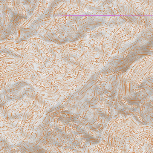 OpenTopoMap map of Lightning Ridge, ID