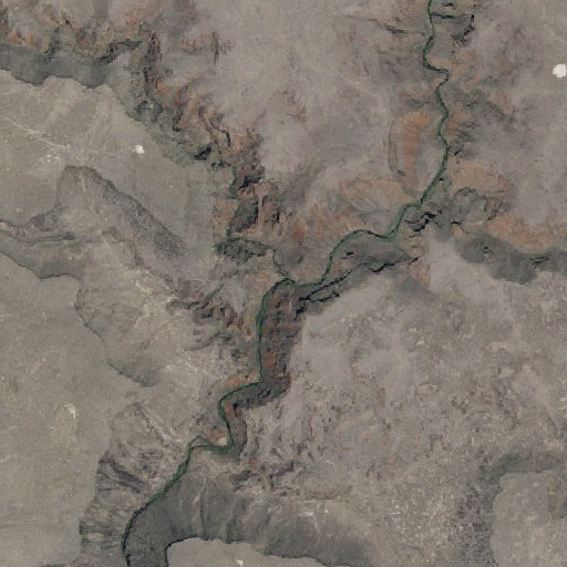 Aerial imagery of Louse Creek, ID