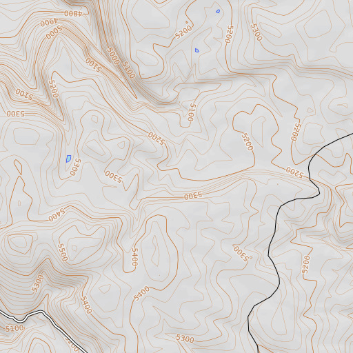 OpenTopoMap map of Mud Springs, ID