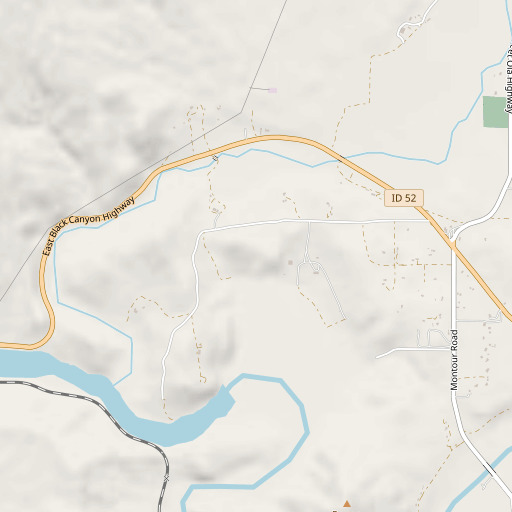 OpenStreetMap map of Regan Bend, ID