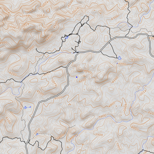 OpenTopoMap map of Precopia Spring, AZ