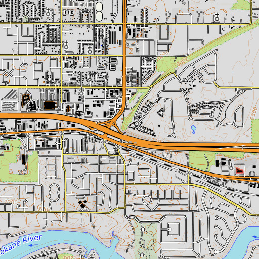 OpenTopoMap map of Ross Point, ID