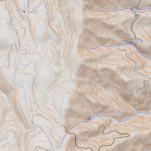 OpenTopoMap map of Shuck Saddle, ID