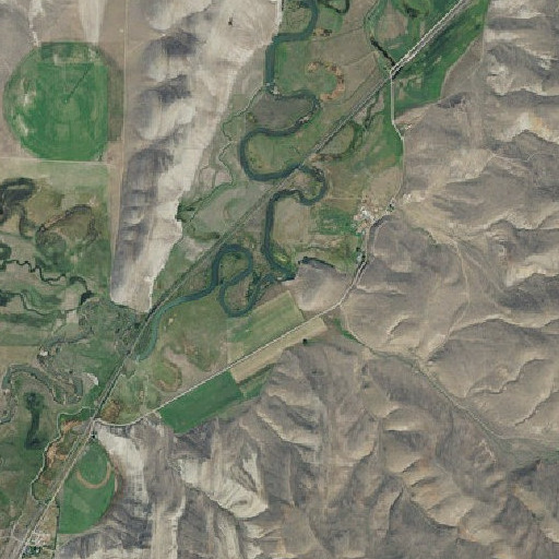 Aerial imagery of Taylor Creek, ID