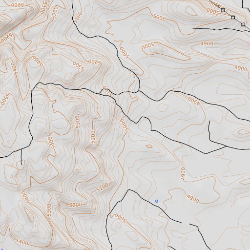 OpenTopoMap map of Tom Gooding Spring, ID