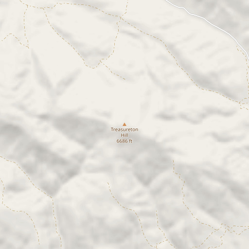 OpenStreetMap map of Treasureton Hill, ID