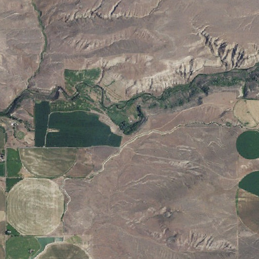 Aerial imagery of Warm Spring, ID