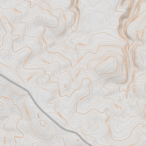 OpenTopoMap map of West Spring, ID