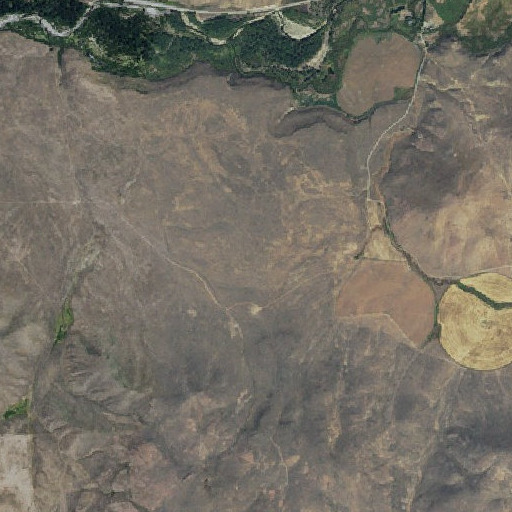 Aerial imagery of Wind Ridge, ID
