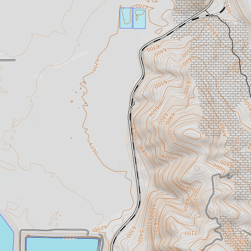 OpenTopoMap map of Woodall Spring, ID