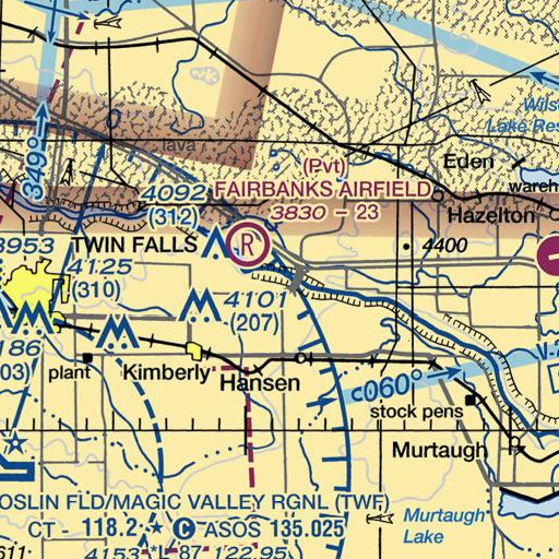 FAA VFR chart of Springtown, ID