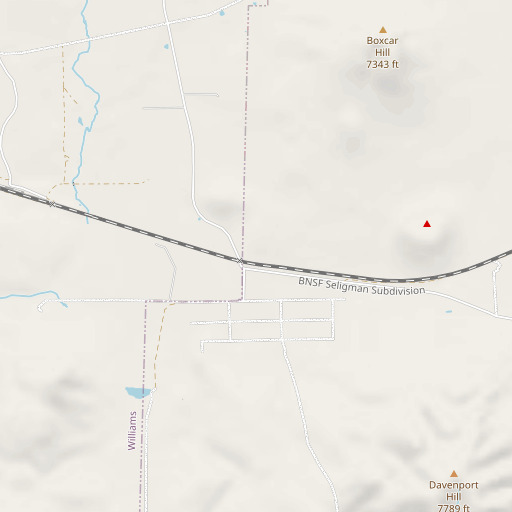 OpenStreetMap map of Bootlegger Crossing, AZ