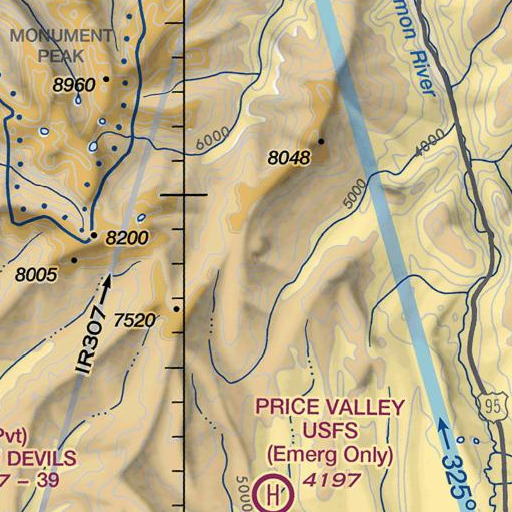 FAA VFR chart of Ant Butte, ID