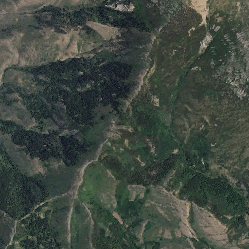 Aerial imagery of Arrowhead Spring, ID