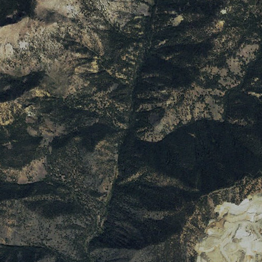 Aerial imagery of Basin Creek, ID