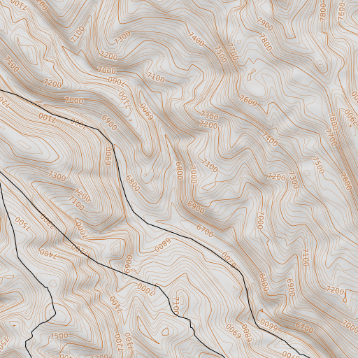 OpenTopoMap map of Beaver Creek, ID
