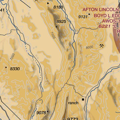 FAA VFR chart of Bell Spring, ID