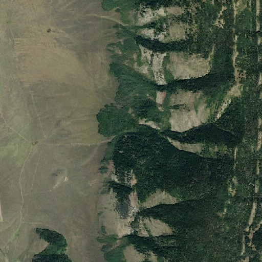 Aerial imagery of Bell Spring, ID