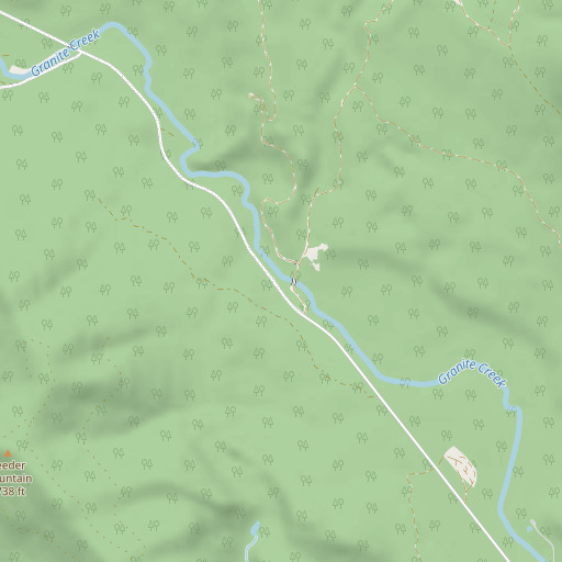 OpenStreetMap map of Blacktail Creek, ID