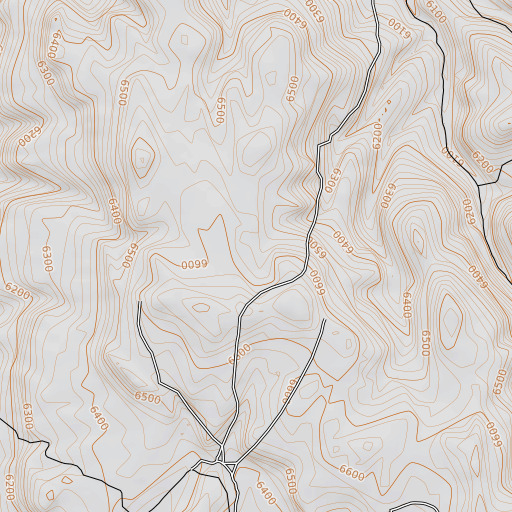 OpenTopoMap map of Blue Mud Spring, ID