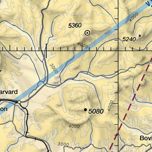 FAA VFR chart of Bluejacket Creek, ID