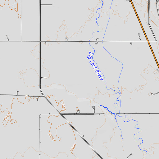 OpenTopoMap map of Boyle Creek, ID