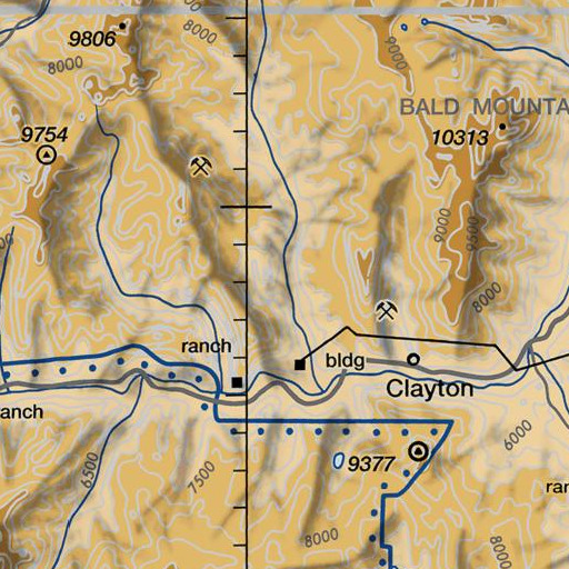 FAA VFR chart of Bruno Creek, ID