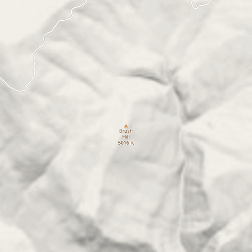 OpenStreetMap map of Brush Hill, ID