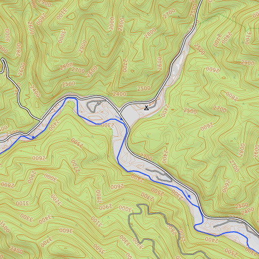 OpenTopoMap map of Bumblebee Creek, ID