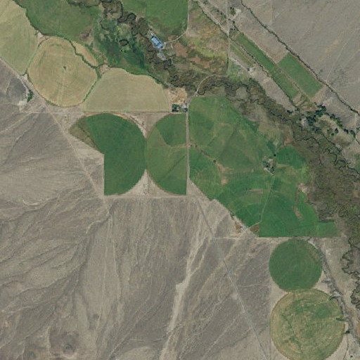 Aerial imagery of Burnt Spring Gulch, ID
