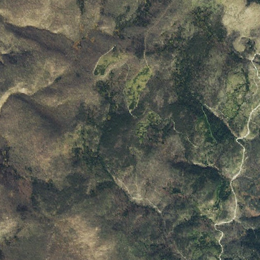 Aerial imagery of Burpee Mountain, ID