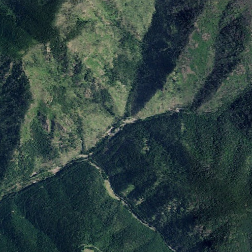 Aerial imagery of Casper Creek, ID