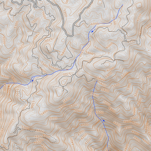 OpenTopoMap map of Coffee Can Saddle, ID