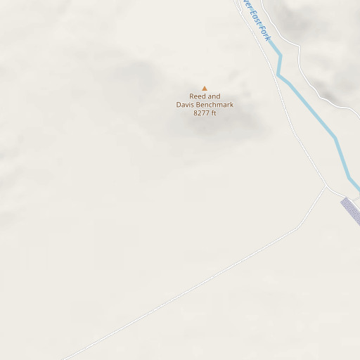 OpenStreetMap map of Copper Basin Flat, ID