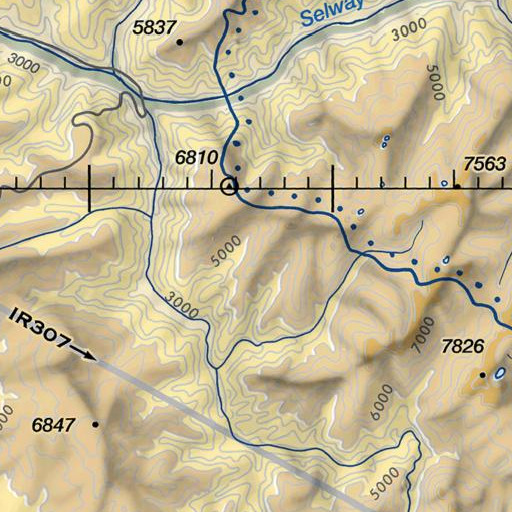 FAA VFR chart of Copper Ridge, ID
