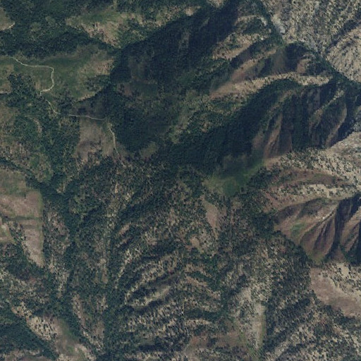 Aerial imagery of Cove Mountain, ID