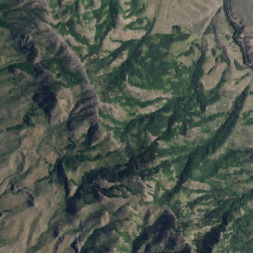 Aerial imagery of Curly Jack Spring, ID
