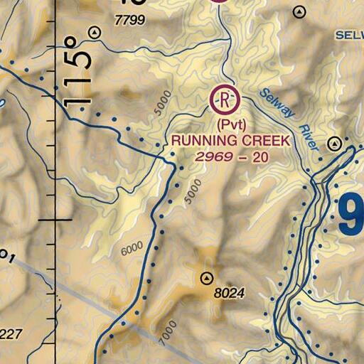 FAA VFR chart of Eagle Point, ID