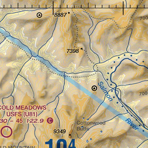 FAA VFR chart of Fern Creek, ID