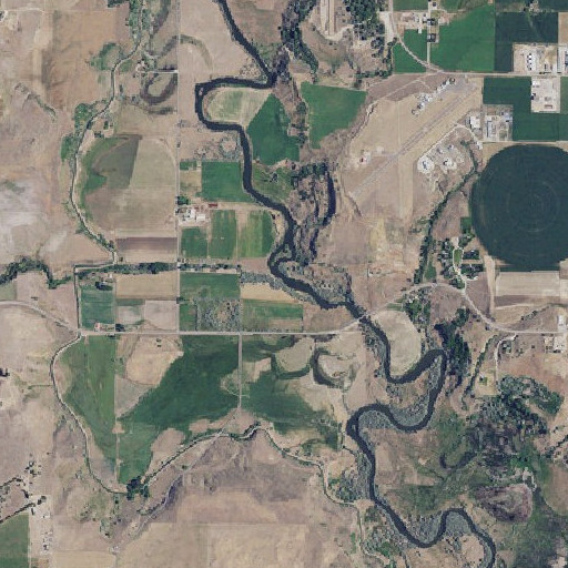 Aerial imagery of Fivemile Creek, ID