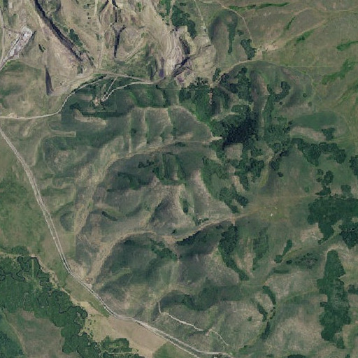 Aerial imagery of Fox Hills, ID