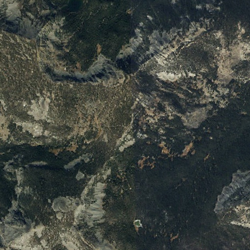 Aerial imagery of Goldstone Pass, ID