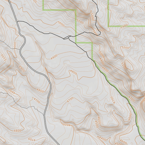 OpenTopoMap map of Goodman Flat, ID